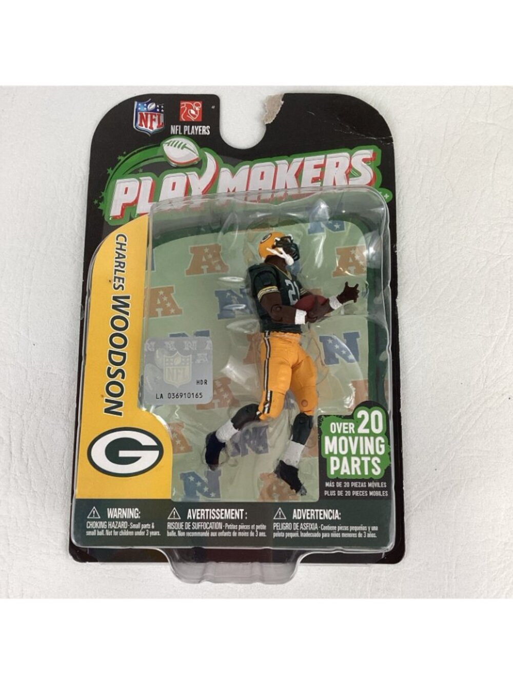 NFL Play Makers Green Bay Packers Charles Woodson Action Figure 2012 McFarlane - Picture 2 of 7